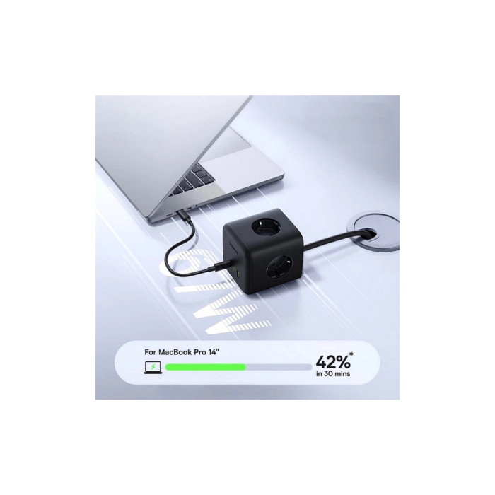 Мережевий фільтр живлення Baseus EnerFill FA11 Cube Power Strip (E00082100123-00)