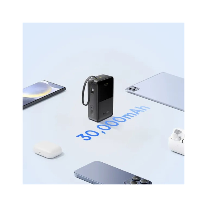 Батарея універсальна Baseus EnerFill FC51 Bipow2 Pro 30000mAh 22,5W build cab.USB-C black (E0028100)