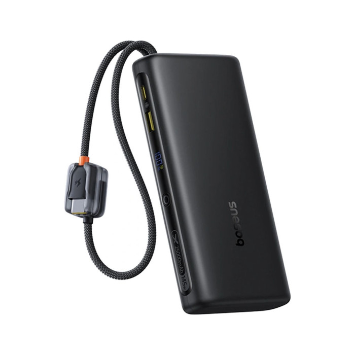 Батарея універсальна Baseus 25000mAh EnerFill FC41 145W Digital Display Built-in Dual USB-C Cable (E0028H03)