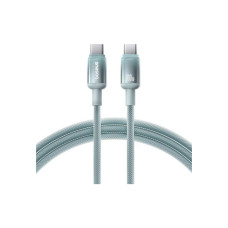 Дата кабель USB-C to USB-C 1.0m 100W blue-green Baseus (E0420700)