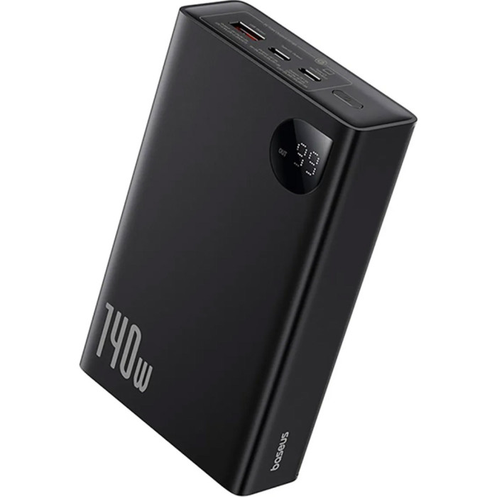 Батарея універсальна Baseus Adaman Metal Digital Display 24000mAh 140W, Black (P10021508113-00) (P10021507112-02 / P10021508113-00)