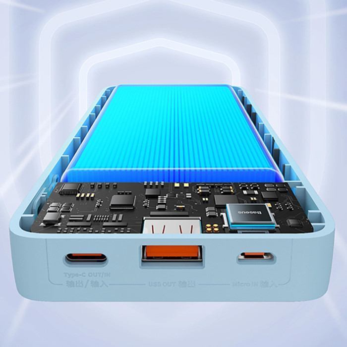 Батарея універсальна Baseus Airpow 20000mAh 20W PD/3.0, QC/3.0, blue (P10022804313-00)