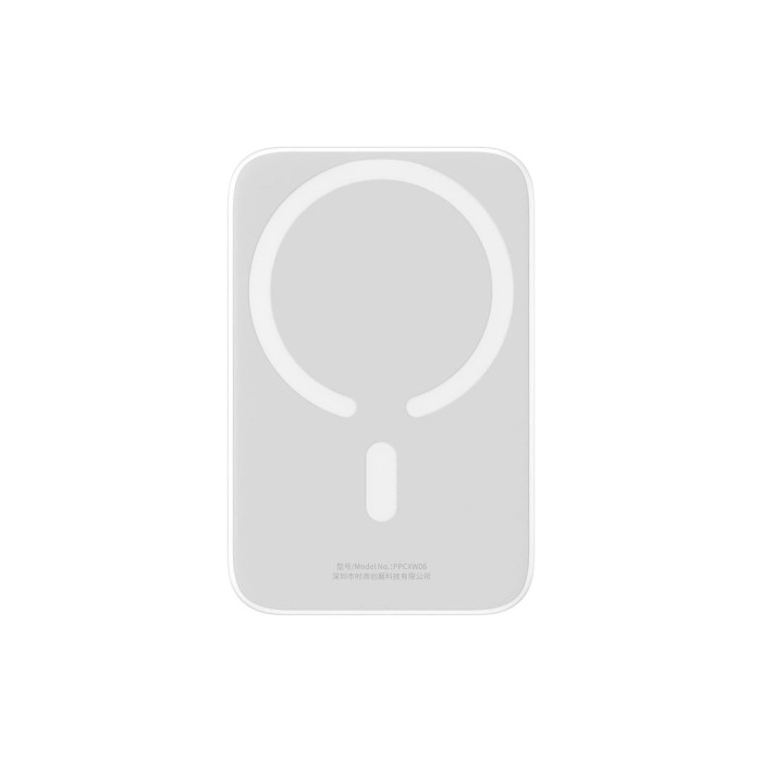 Батарея універсальна Baseus Airpow 6000mAh 20W Mag White (P10022807213-00)