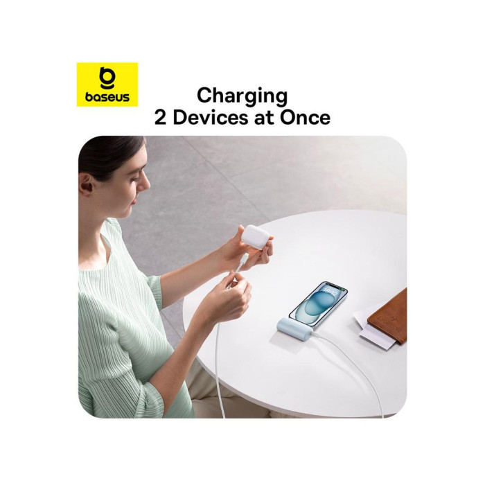 Батарея універсальна Baseus Compact 4900mAh 20W Lightning, Black (PPWC05I) (P10068304112-00)