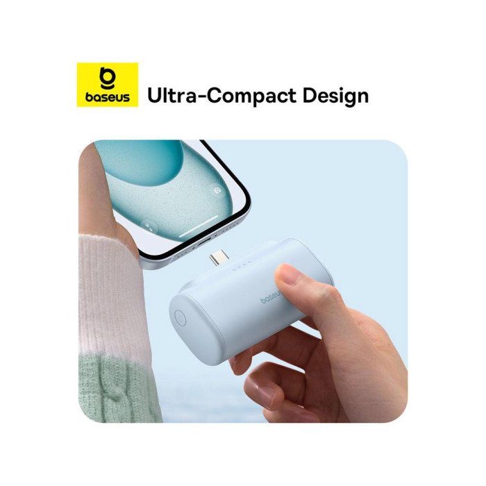 Батарея універсальна Baseus Compact 4900mAh 20W Lightning, White (PPWC05I) (P10068304212-00)