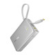 Батарея універсальна Baseus PicoGo 10000mAh 45W PD, QC, Galaxy Natural Titanium (P10076803853-00)
