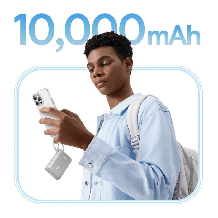 Батарея універсальна Baseus PicoGo 10000mAh 45W PD, QC, Galaxy Natural Titanium (P10076803853-00)