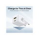 Зарядний пристрій Baseus Palm Fast Charger C+U 20W moon white (P10111608213-00)