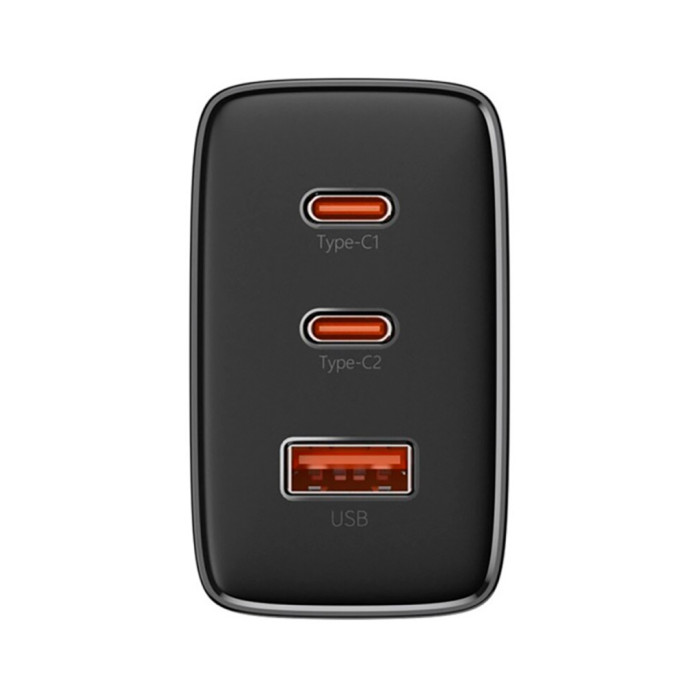 Зарядний пристрій Baseus Cube Pro Fast Charger 2C+U 65W black (P10152301113-00)