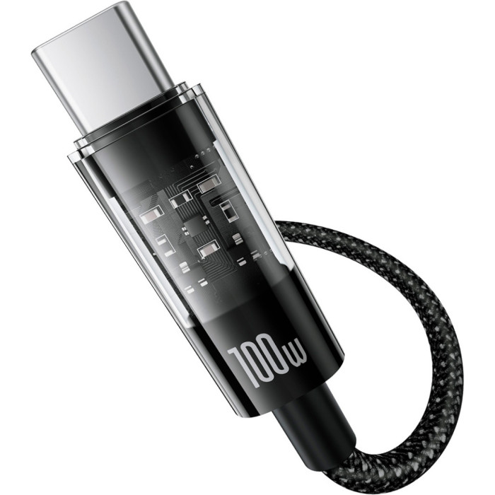 Дата кабель USB-C to USB-C 2.0m 100W (20V/5A) black Baseus (P10373000111-01)