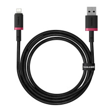 Дата кабель USB 2.0 AM to Lightning 1.0m 2.4A red+black Baseus (P10377801U01-01)