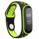 Ремінець до фітнес браслета BeCover Nike Style для Xiaomi Mi Smart Band 5 Black-Green (705152)