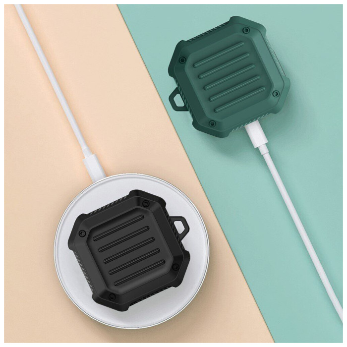 Чохол для навушників BeCover Protective TPU для Samsung Galaxy Buds 2/Buds 2 Pro/Buds Live/Buds Pro Dark Green (709565)