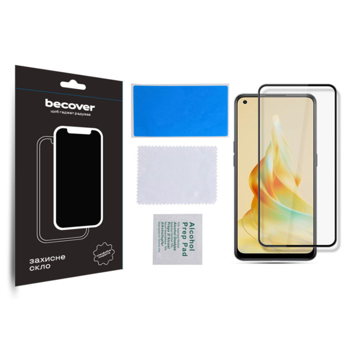 Скло захисне BeCover Oppo Reno8 T Black (709771)
