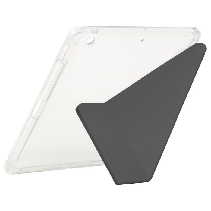 Чохол до планшета BeCover Ultra Slim Origami Transparent Apple Pencil Apple iPad 10.2 2019/2020/2021 Black (711098)