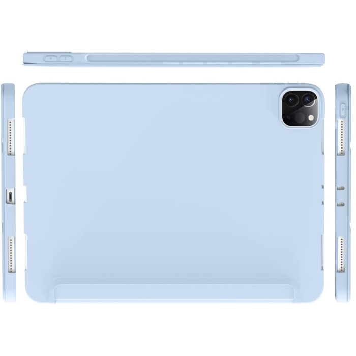 Чохол до планшета BeCover Tri Fold Soft TPU Silicone Apple iPad Pro 12.9 2020/2021/2022 Light Blue (711737)