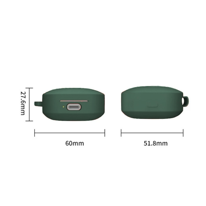 Чохол для навушників BeCover Silicon для Xiaomi Redmi Buds 6 Active Dark Green (712014)