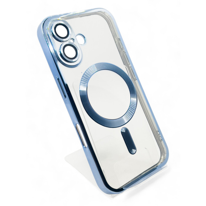 Чохол до мобільного телефона BeCover TPU Chrome Case (MagSafe) для Apple iPhone 16 Sierra Blue (712072)