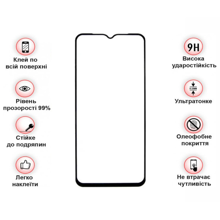 Скло захисне BeCover Blackview A52 Pro Black (712128)