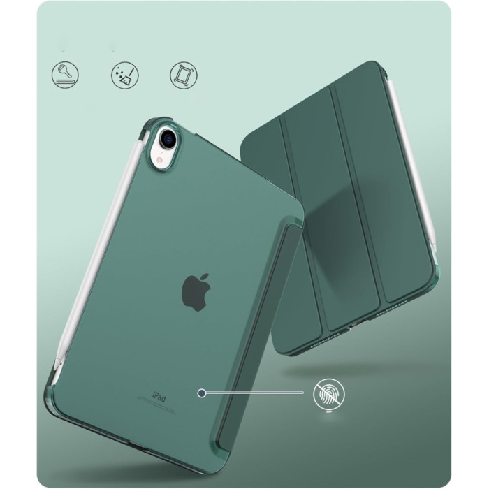 Чохол до планшета BeCover Tri Fold Hard Apple iPad Mini 7 2024 Dark Green (712451)