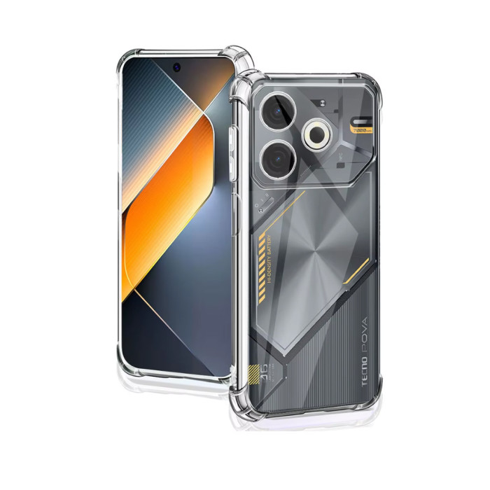 Чохол до мобільного телефона BeCover Anti-Shock Tecno POVA 6 Neo (LI6) Clear (712785)