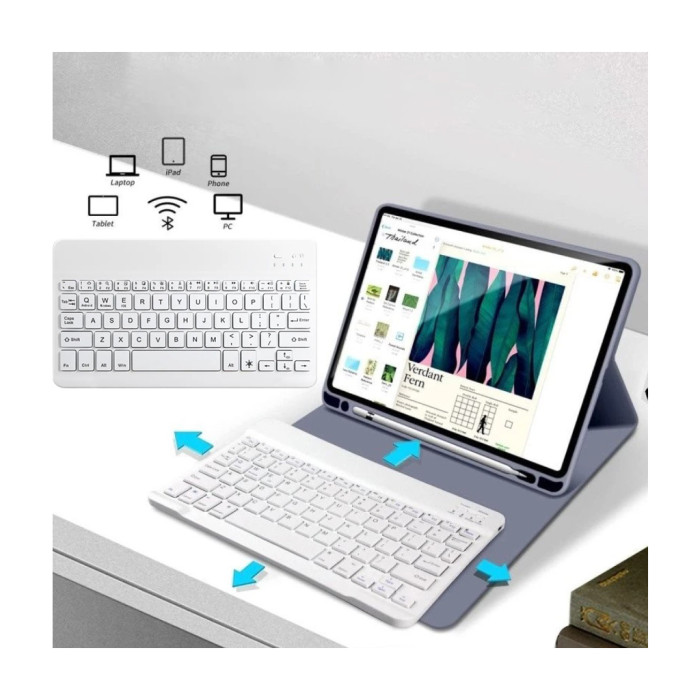 Чохол до планшета BeCover with keyboard Apple iPad Mini 6 2021 Purple (712991)