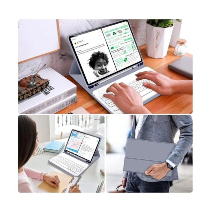Чохол до планшета BeCover with keyboard Apple iPad Mini 6 2021 Purple (712991)