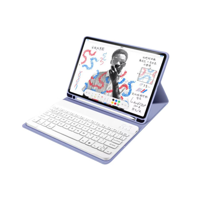 Чохол до планшета BeCover with keyboard Apple iPad Mini 7 2024 Purple (712997)