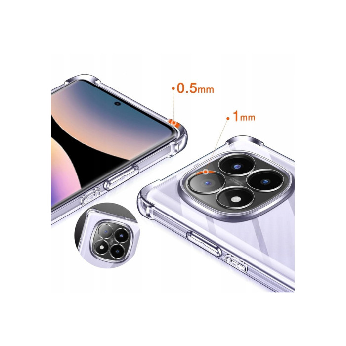 Чохол до мобільного телефона BeCover Anti-Shock Xiaomi Redmi Note 14 Pro 4G Clear (713036)
