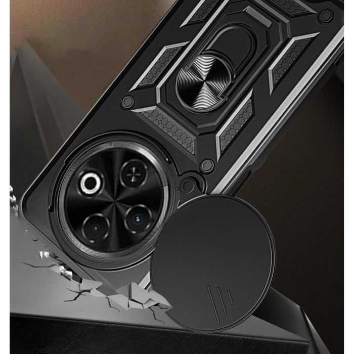 Чохол до мобільного телефона BeCover Military Tecno Spark 30C 4G Black (713074)