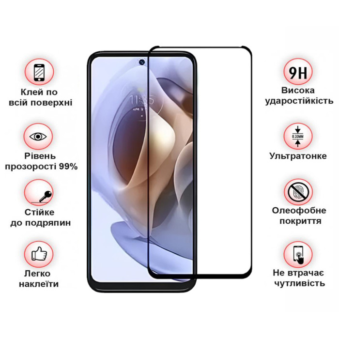 Скло захисне BeCover Motorola Moto G15 Black (713414)