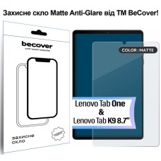 Скло захисне BeCover Matte Anti-Glare Lenovo Tab One / Tab K9 8.7