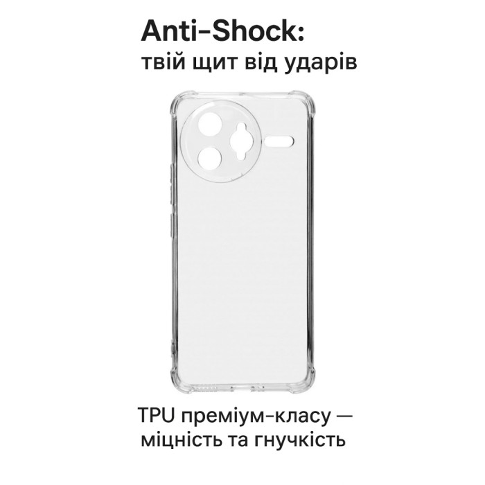Чохол до мобільного телефона BeCover Anti-Shock Poco F7 Ultra Clear (713808)
