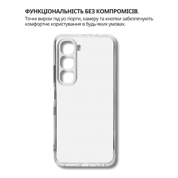 Чохол до мобільного телефона BeCover Silicone Infinix Hot 60 5G (X6726) / 60i 4G (X6728) Transparent (714402)