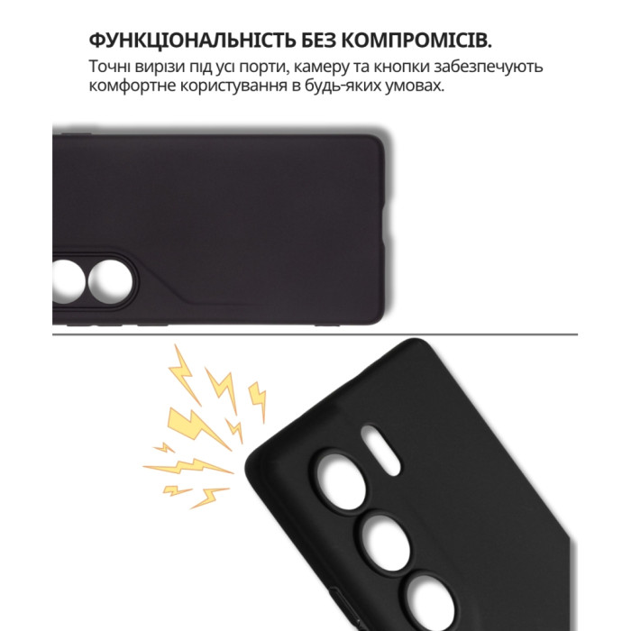 Чохол до мобільного телефона BeCover Silicone Tecno Camon 40 (CM5) Black (714679)