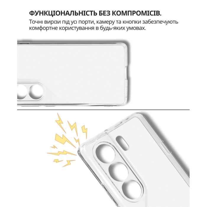Чохол до мобільного телефона BeCover Silicone Tecno Camon 40 (CM5) Transparent (714680)
