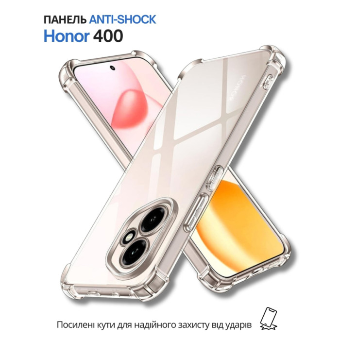 Чохол до мобільного телефона BeCover Anti-Shock Honor 400 Clear (714710)