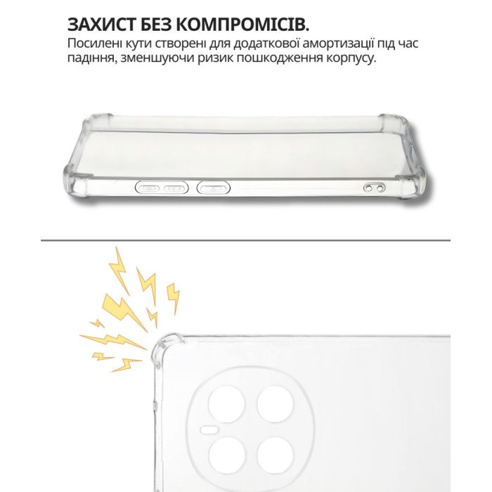 Чохол до мобільного телефона BeCover Anti-Shock Honor Magic7 Pro Clear (714713)