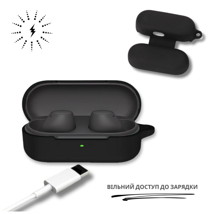 Чохол для навушників BeCover для Sony WF-C510 Black (714839)