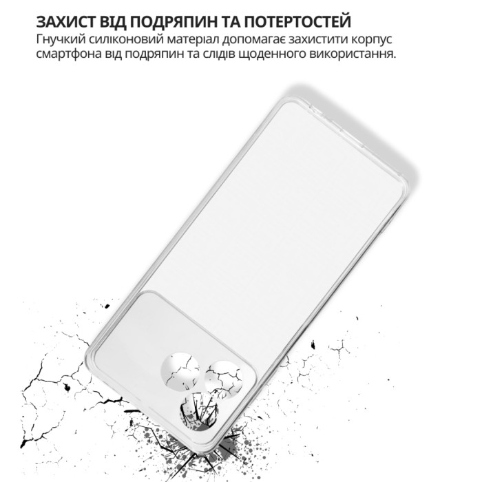 Чохол до мобільного телефона BeCover silicone ZTE Blade A36 / Nubia A36 Transparent (714908)