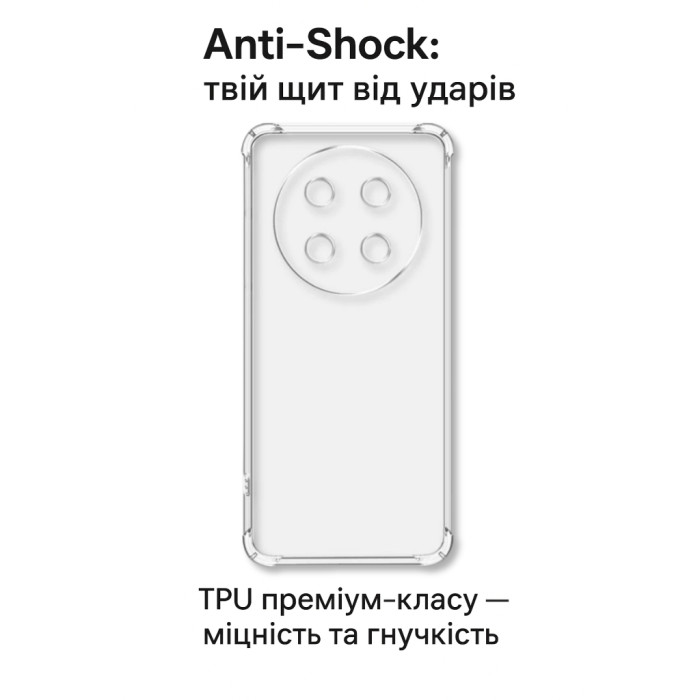 Чохол до мобільного телефона BeCover Anti-Shock Honor X9c Clear (714954)