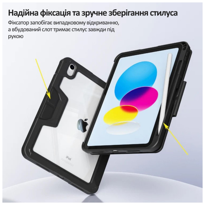 Чохол до планшета BeCover Rugged Origami Transparent Apple iPad 10.9