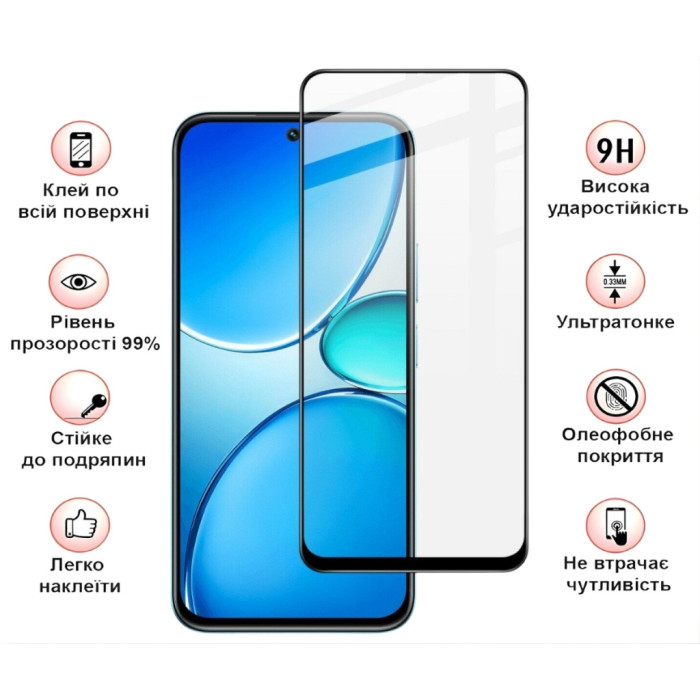 Скло захисне BeCover Realme C85 5G Black (715139)