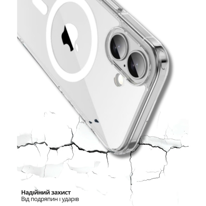 Чохол до мобільного телефона BeCover FIBRA Crystal MagSafe Apple iPhone 17 (715366)