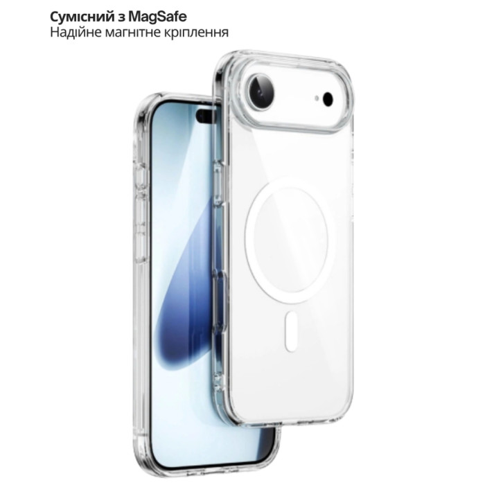 Чохол до мобільного телефона BeCover FIBRA Crystal MagSafe Apple iPhone 17 Air (715367)