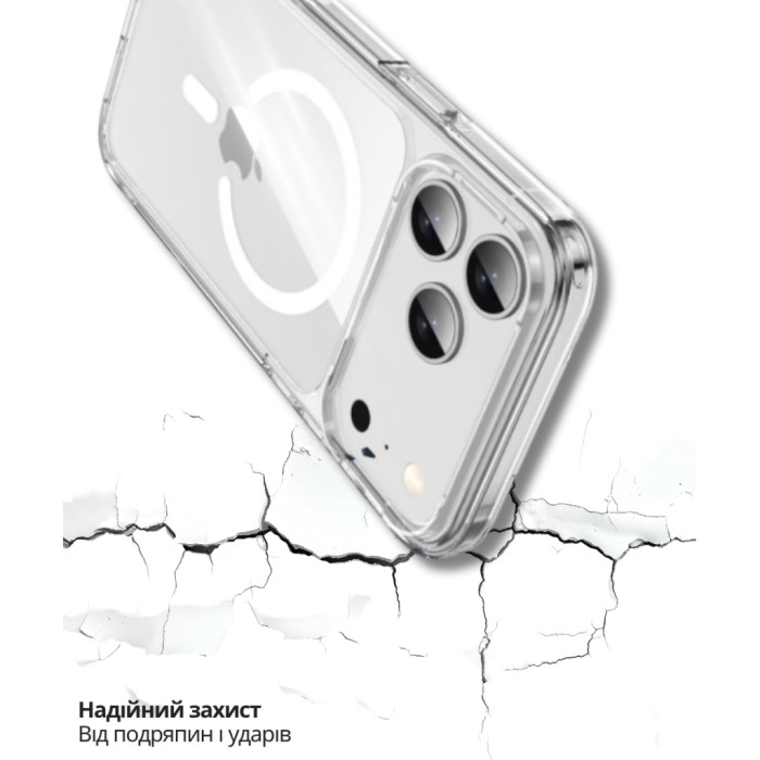 Чохол до мобільного телефона BeCover FIBRA Crystal MagSafe Apple iPhone 17 Pro Max (715370)