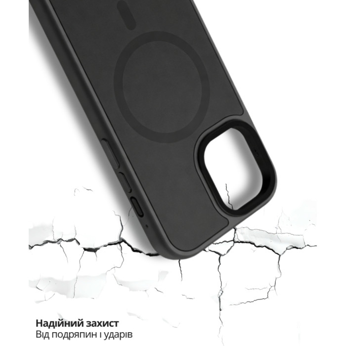 Чохол до мобільного телефона BeCover FIBRA ArcLine MagSafe Apple iPhone 17 Black (715372)