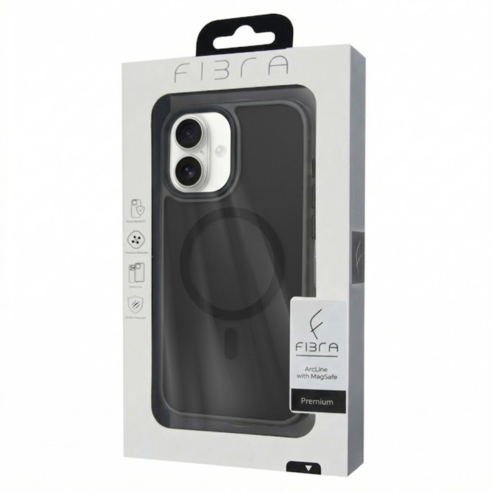 Чохол до мобільного телефона BeCover FIBRA ArcLine MagSafe Apple iPhone 17 Black (715372)