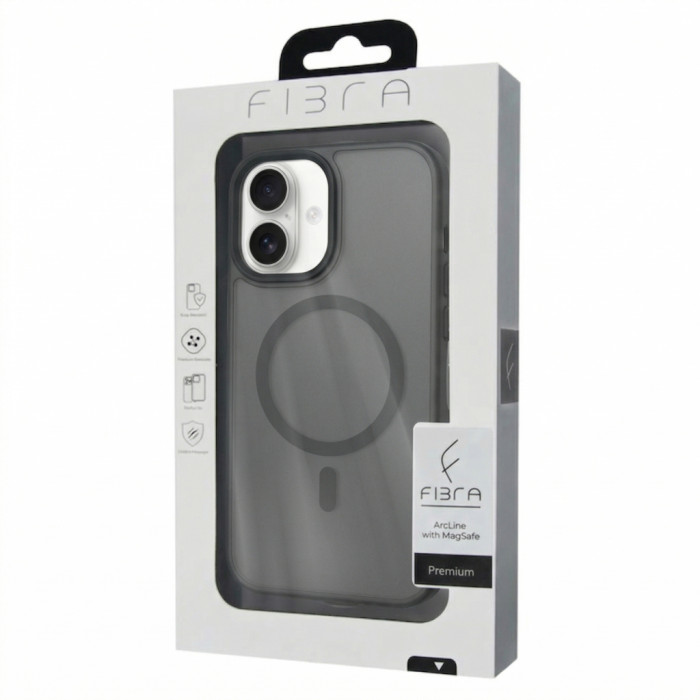 Чохол до мобільного телефона BeCover FIBRA ArcLine MagSafe Apple iPhone 17 Gray (715374)