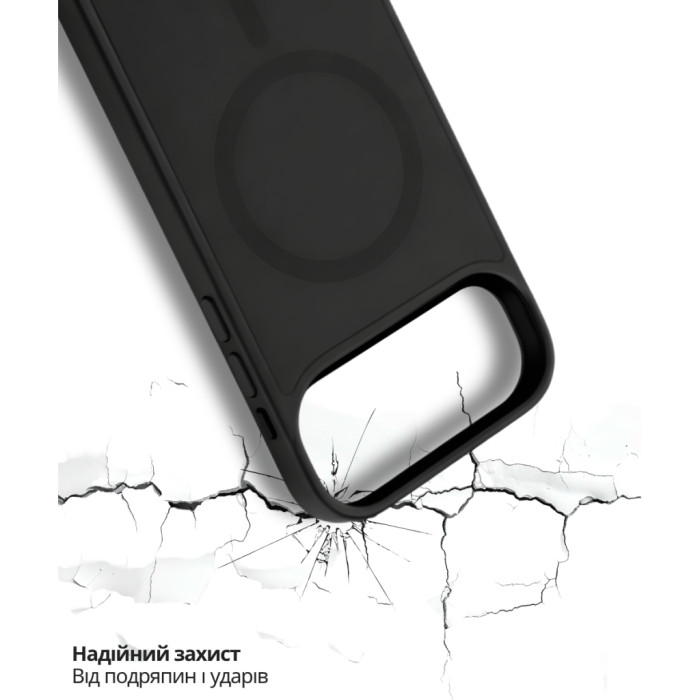 Чохол до мобільного телефона BeCover FIBRA ArcLine MagSafe Apple iPhone 17 Air Black (715375)